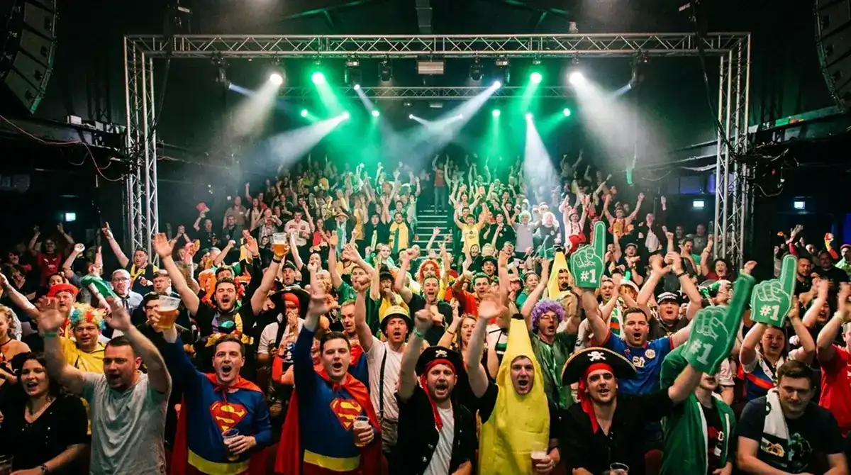 Darts-Livewetten Atmosphäre mit Publikum im Ally Pally