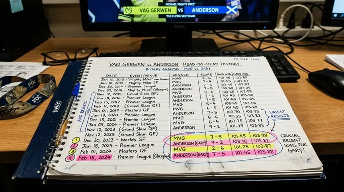 Head-to-Head-Analyse für Darts-Wettentscheidungen