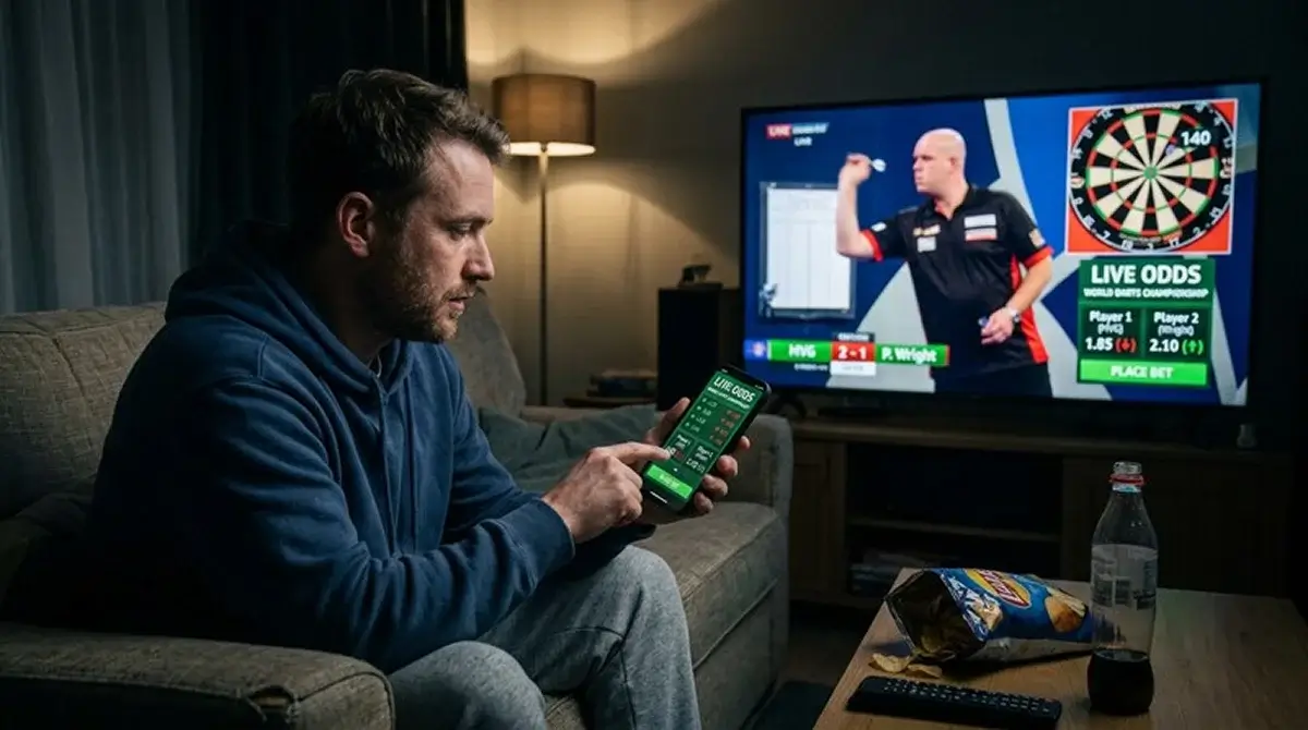 Drei Live-Szenarien für Momentum-Wetten bei Darts