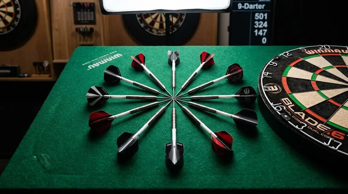 Perfektes 9-Darter-Leg auf der Darts-WM-Bühne