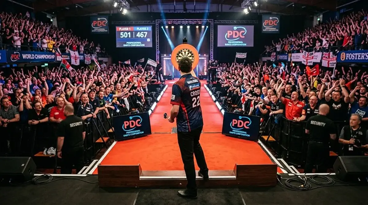 Publikumseinfluss auf Spieler bei der Darts WM