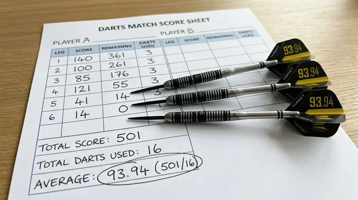 Scoring-Rate über drei Darts als Leistungskennzahl