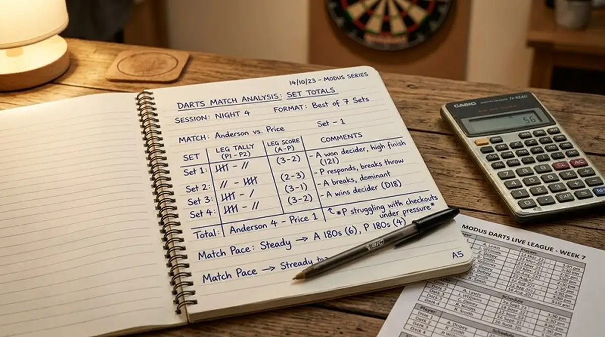 Analyse der Over/Under-Sets-Totals bei der Darts WM