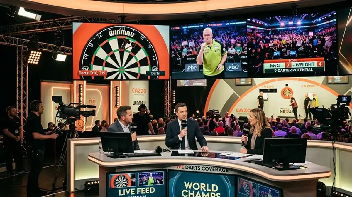 Sky Sports Darts-WM-Übertragung mit Studio-Setup