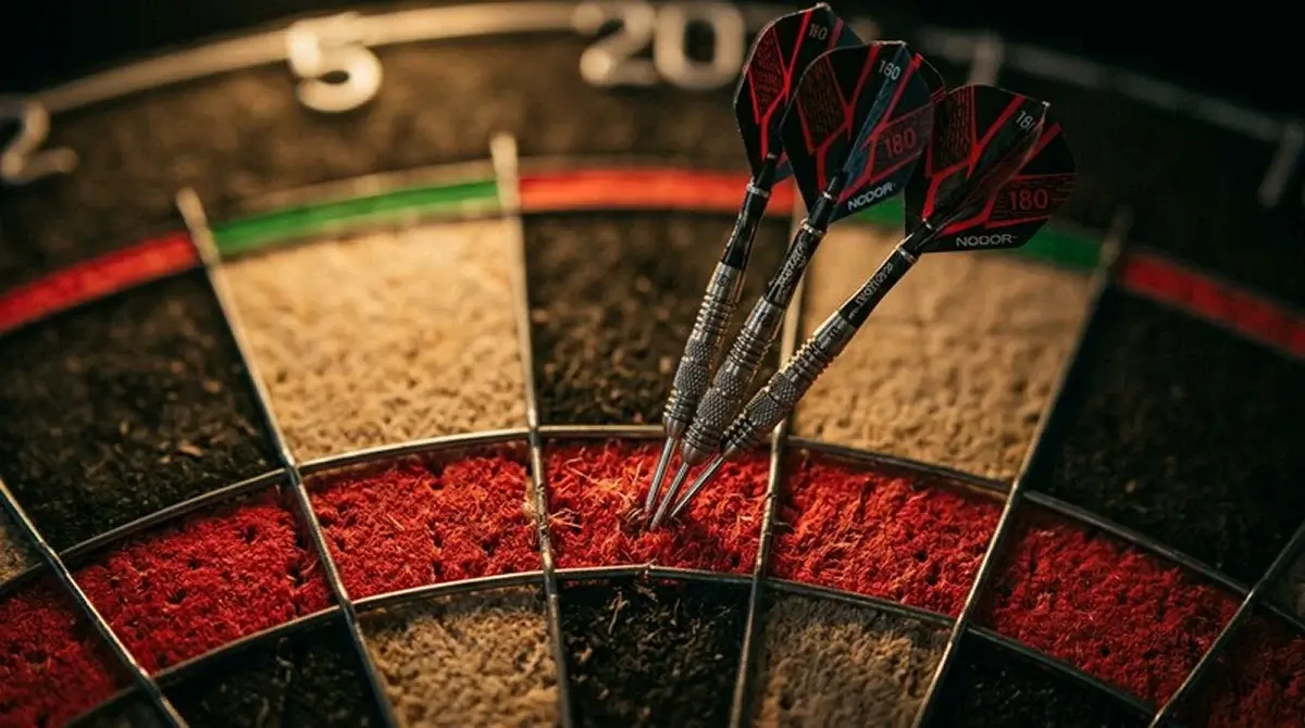 Triple-20-Segment am Dartboard für 180er-Spezialwetten